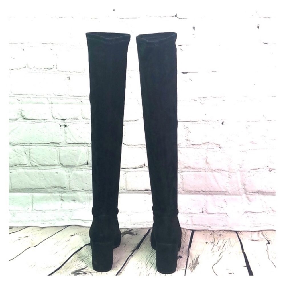 Rachel Zoe Black Suede OTK Boots - Picture 4 of 8